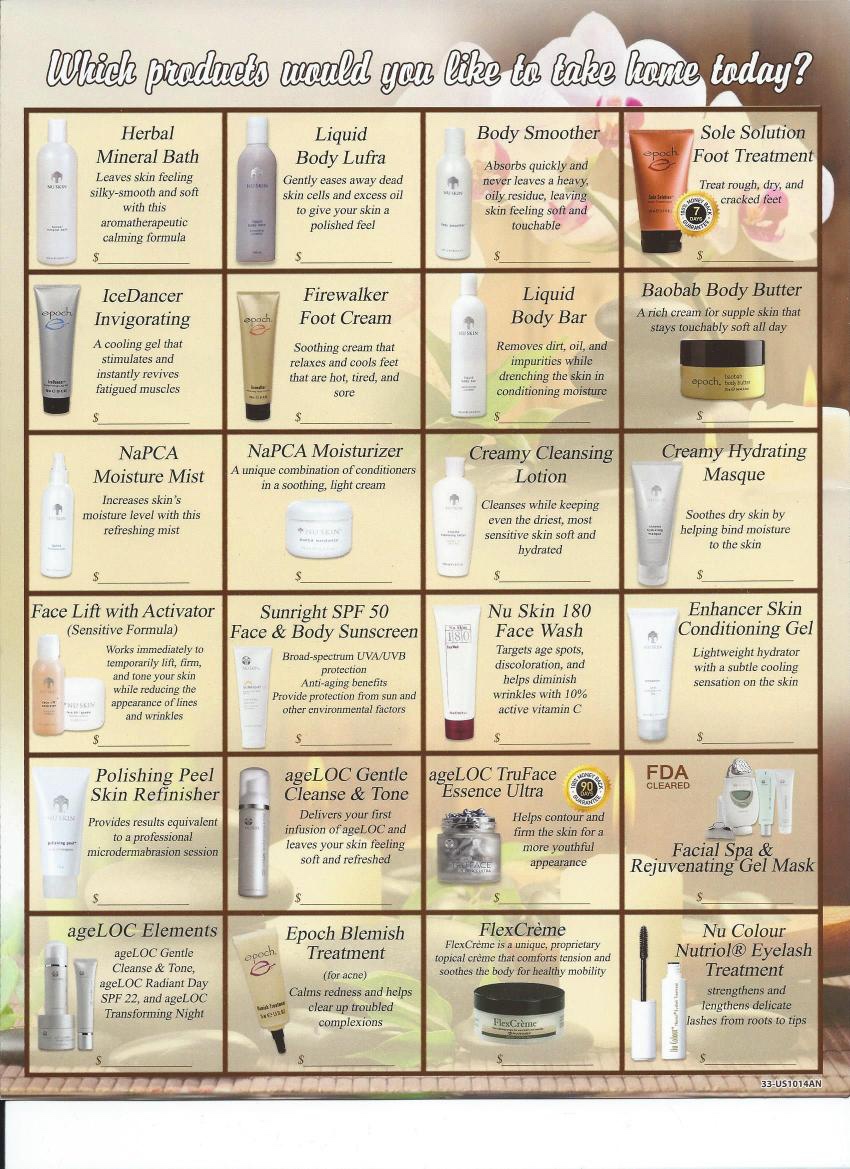 Introducing NU SKIN Products to&nbsp;buy